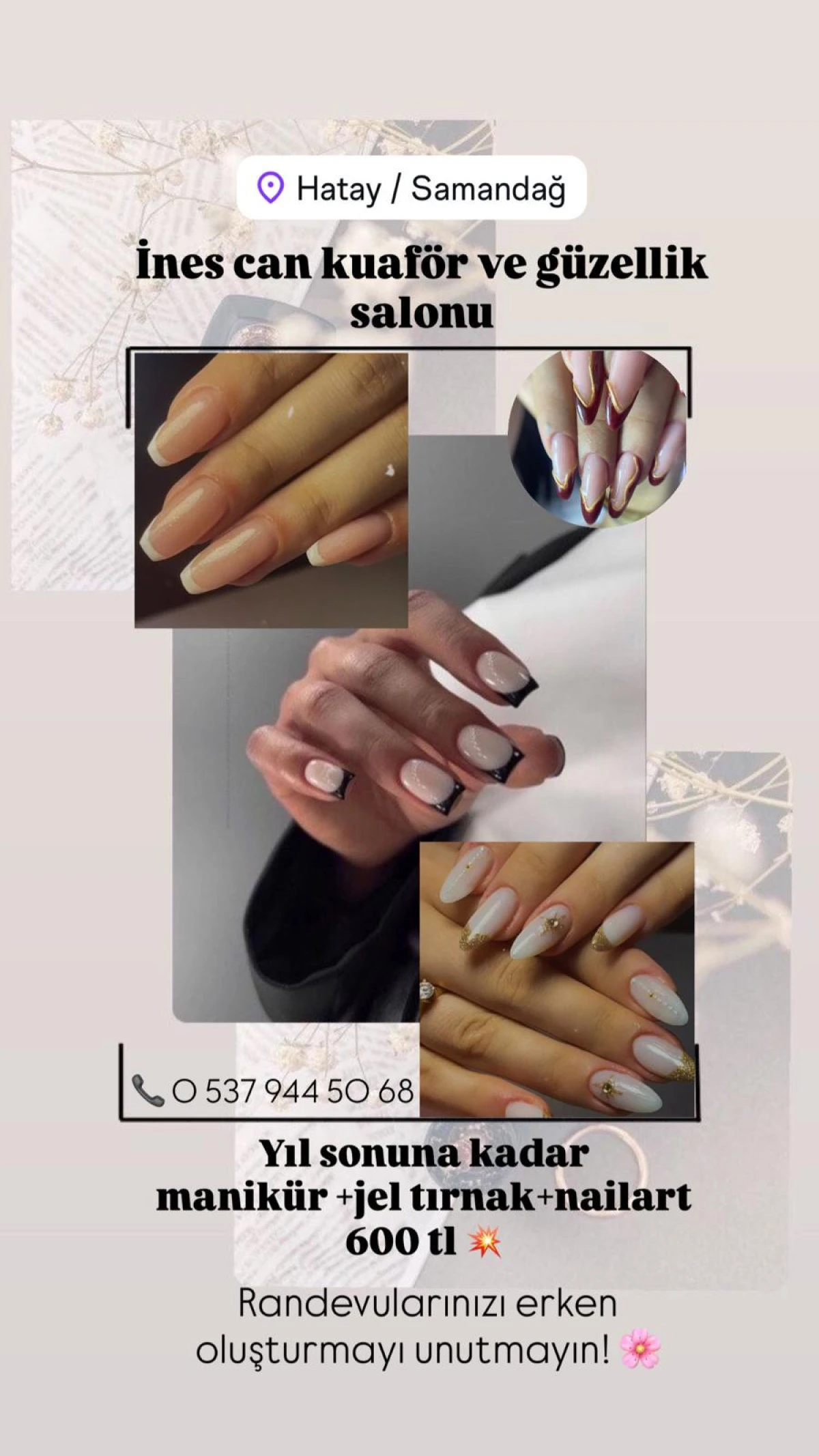 İnes Can Kuaför ve Güzellik Salonu’ndan Yıl Sonuna Özel Kampanya